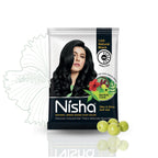 Nisha Henna Based Hair Colour For Women & Men Natural Black | Grocsy