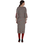 Kanoor Garments Women's Brown Rayon Straight Kurti | Grocsy