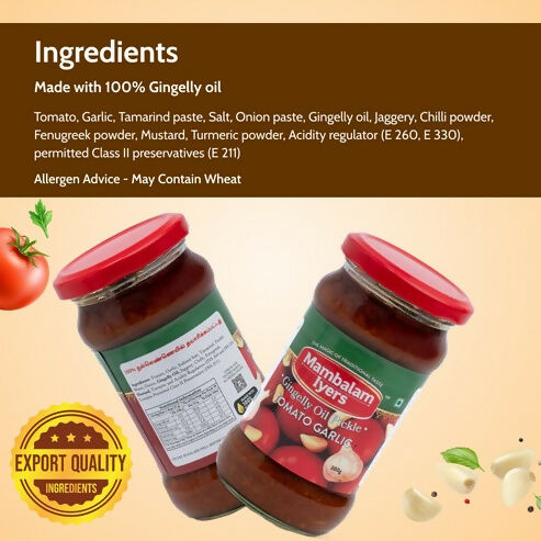 Mambalam Iyers Tomato Garlic Pickle | Grocsy