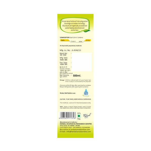 Herbal Canada Papita Ras | Grocsy