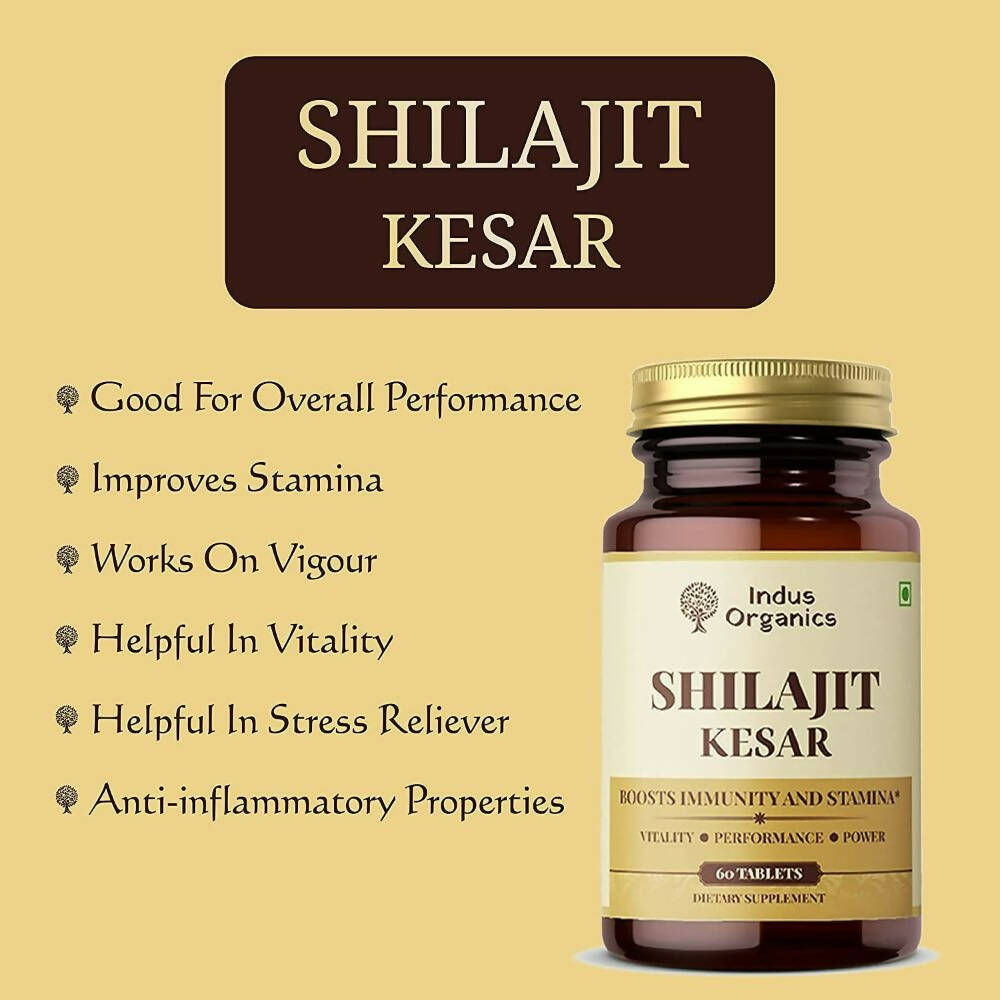 Indus Organics Pure Sj Kesar Tablets | Grocsy