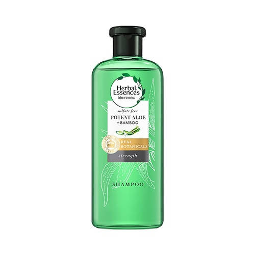 Herbal Essences Sulfate Free potent Aloe +Bamboo Real Botanicals Strength Shampoo | Grocsy