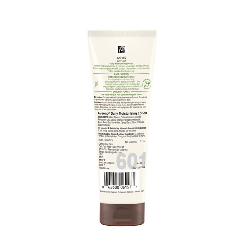 Aveeno Daily Moisturising Lotion - Natural Oat Body Moisturizer | Grocsy