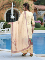 Joban Fashion Off White Position Digital Print With Position Foil Kurta Set | Grocsy