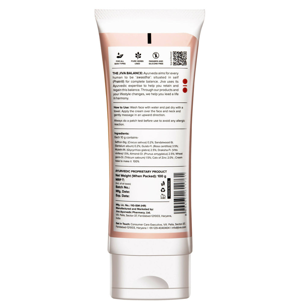 Jiva Ayurveda Saffron Cream | Grocsy