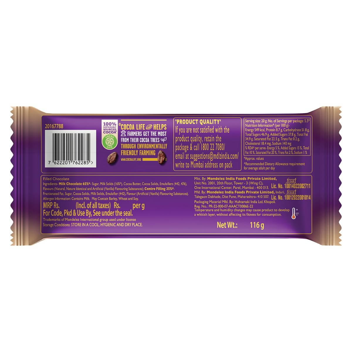 Cadbury Dairy Milk Silk Mousse Chocolate Bar | Grocsy