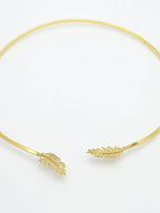NVR Women Gold-Polished Circular Choker Necklace | Grocsy