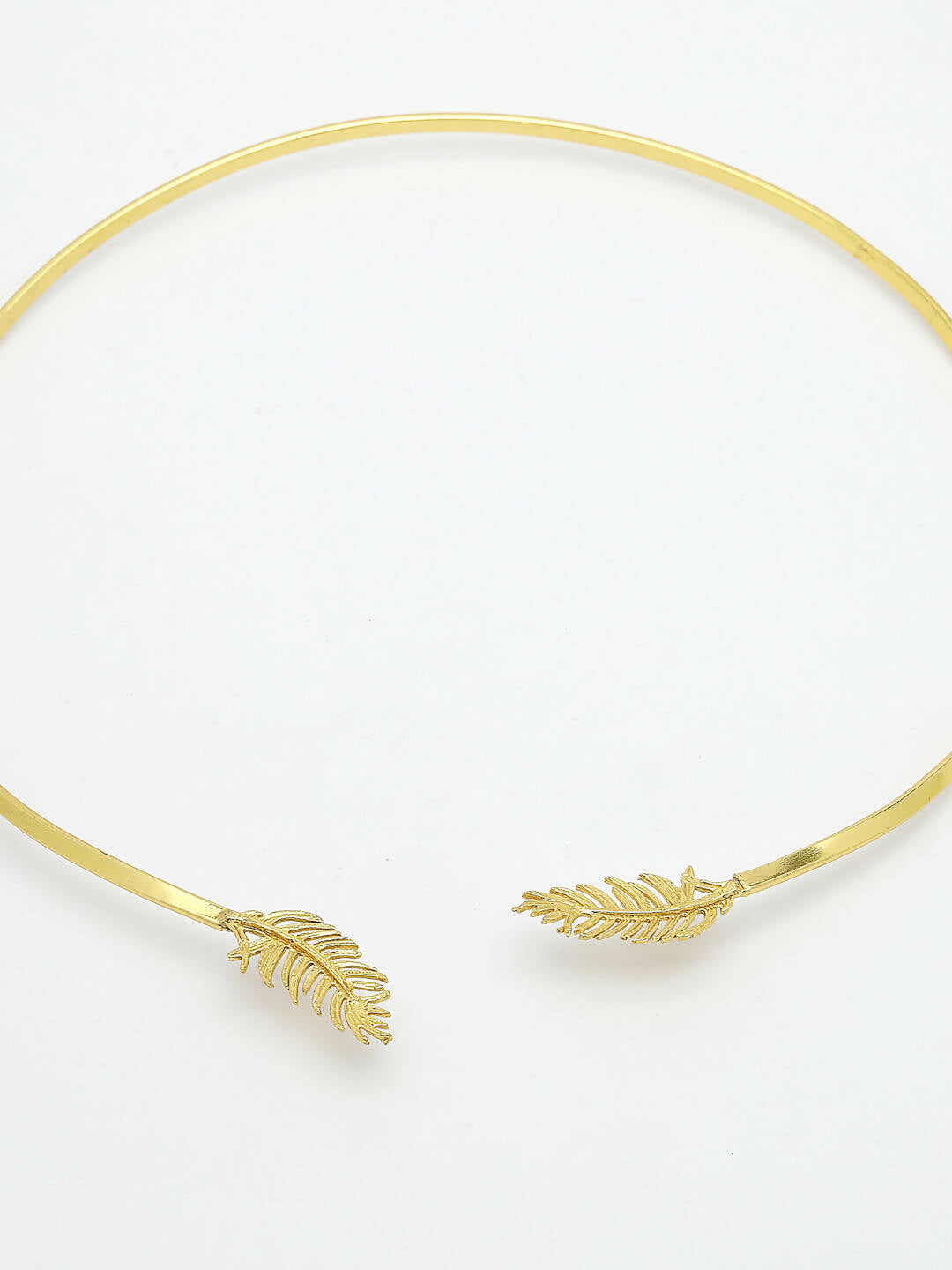 NVR Women Gold-Polished Circular Choker Necklace | Grocsy
