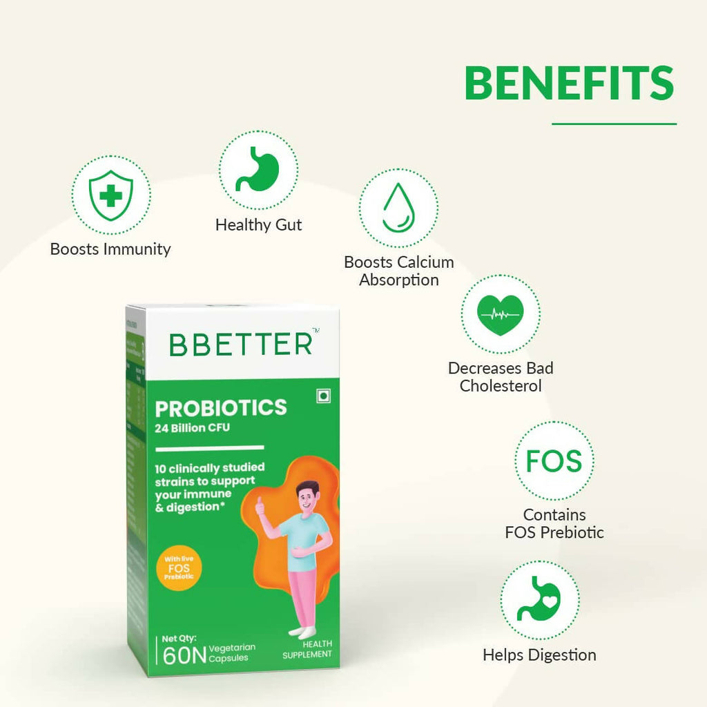 BBETTER Probiotics 24 Billion CFU Capsules | Grocsy