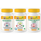 Gunatit Herbal Combo Of Genswell + Fema Healthcare + Gunabit Capsules | Grocsy