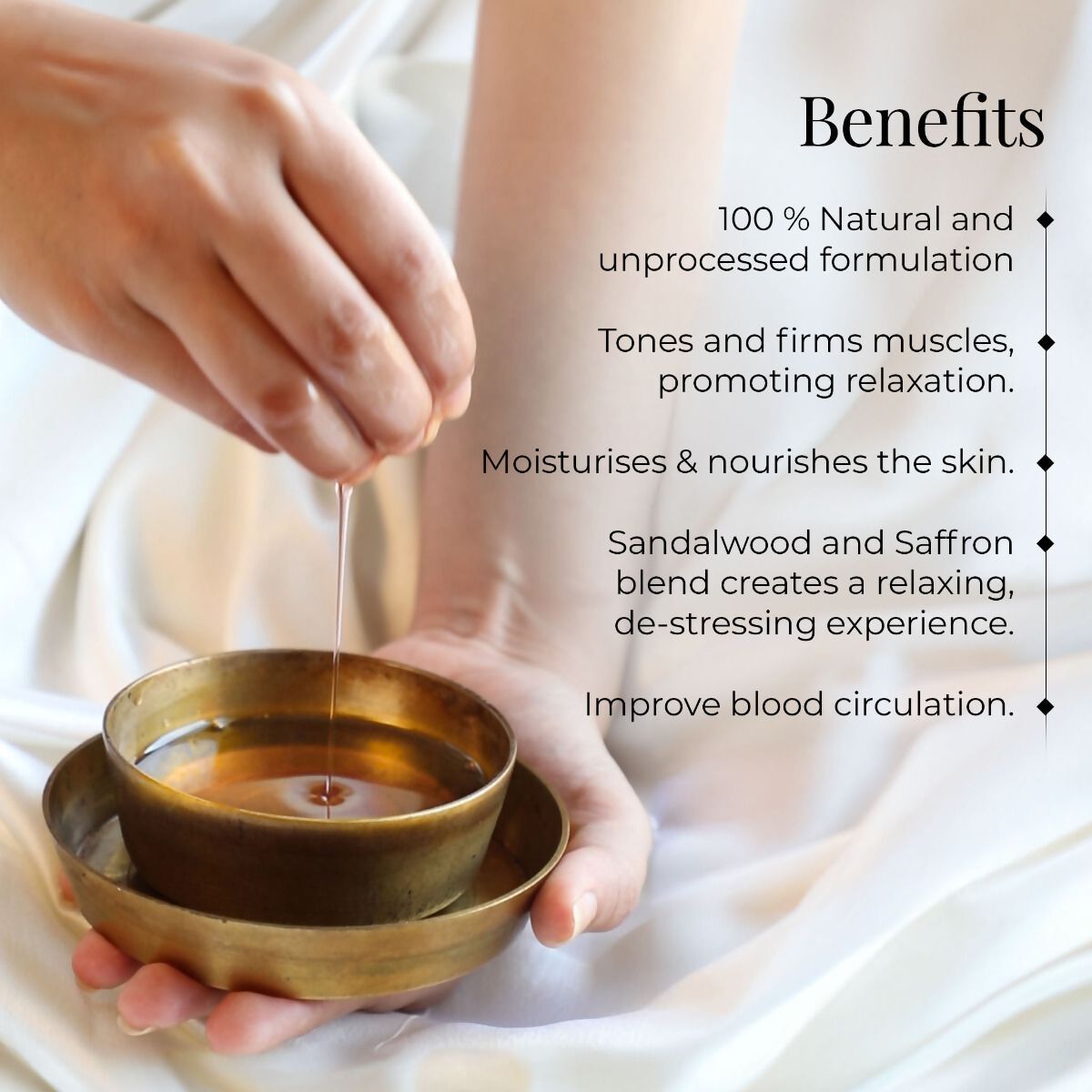 Forest Essentials Body Massage Oil Sandalwood & Saffron | Grocsy