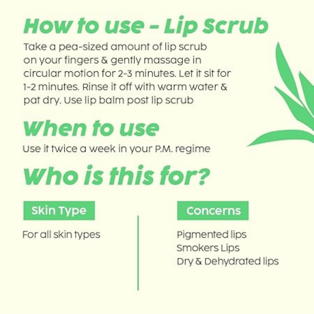 PLIX The Plant Fix 10% Vitamin C Glow Face Serum & Lip Scrub For Skin Brightening & Exfoliate Lips | Grocsy