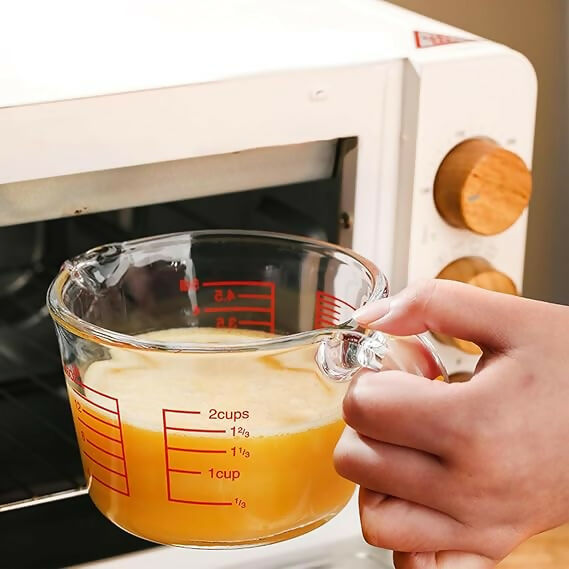 Not Available Glass Measuring Jug with Lid | Grocsy