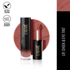 Lakme Xtraordin-Airy One-And-Done Lip, Eye & Cheek Tint - Nude Nudge | Grocsy