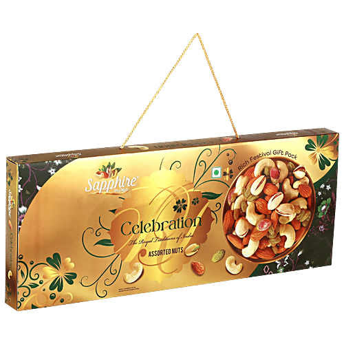 Sapphire Dry Nuts Celebration Gift Pack - Assorted Nuts | Grocsy