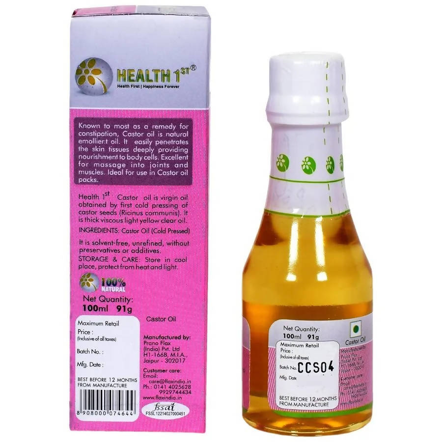 Health 1st Cold Pressed Castor Oil | Grocsy