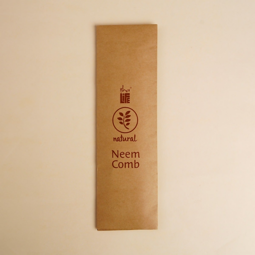 Isha Life Handmade Neem Wood Comb | Grocsy
