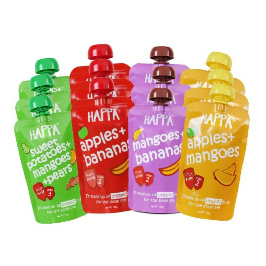 Happa Organic Food, Fruit Puree Combo | Grocsy