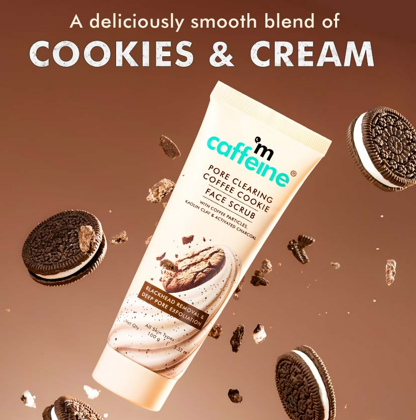 mCaffeine Pore Clear Coffee Cookie Face Scrub for Blackheads & Tan Removal | Grocsy
