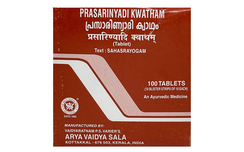 Kottakkal Arya Vaidyasala Prasarinyadi Kwatham Tablets | Grocsy