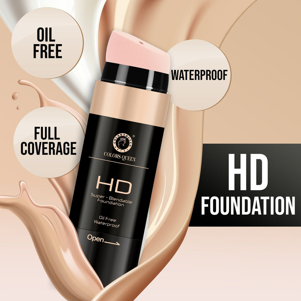 Colors Queen HD Super Blendable Foundation - 02 Beige | Grocsy