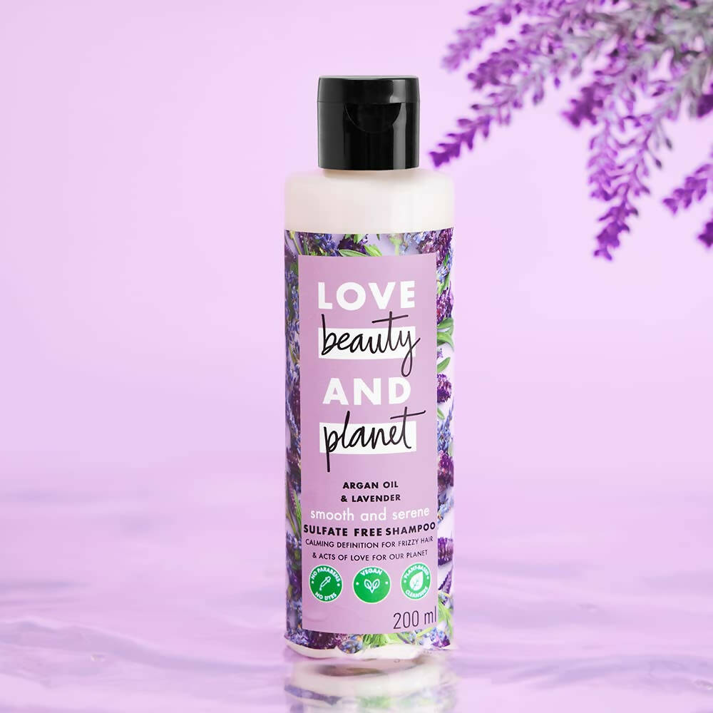 Love Beauty And Planet Argan Oil And Lavender Sulfate Free Smooth And Serene Shampoo | Grocsy