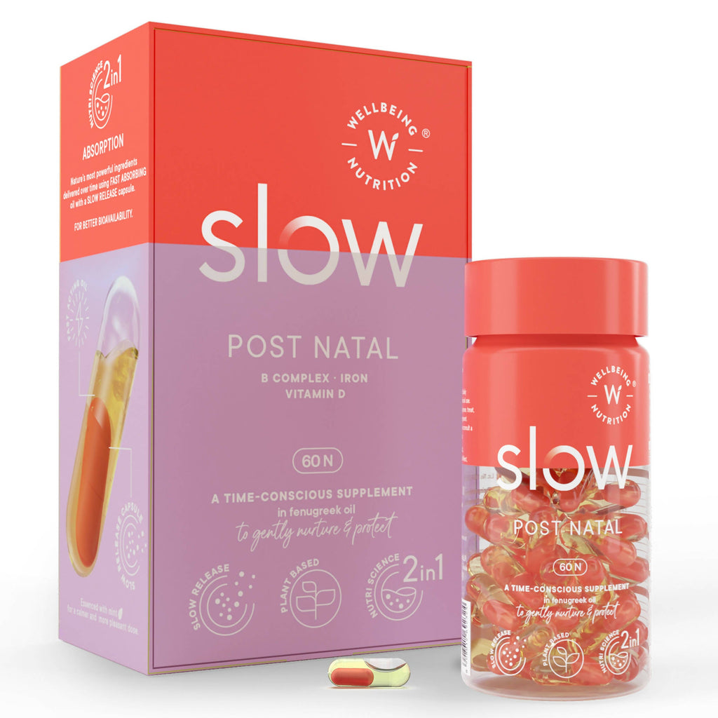 Wellbeing Nutrition Slow | Post Natal Capsules | Grocsy
