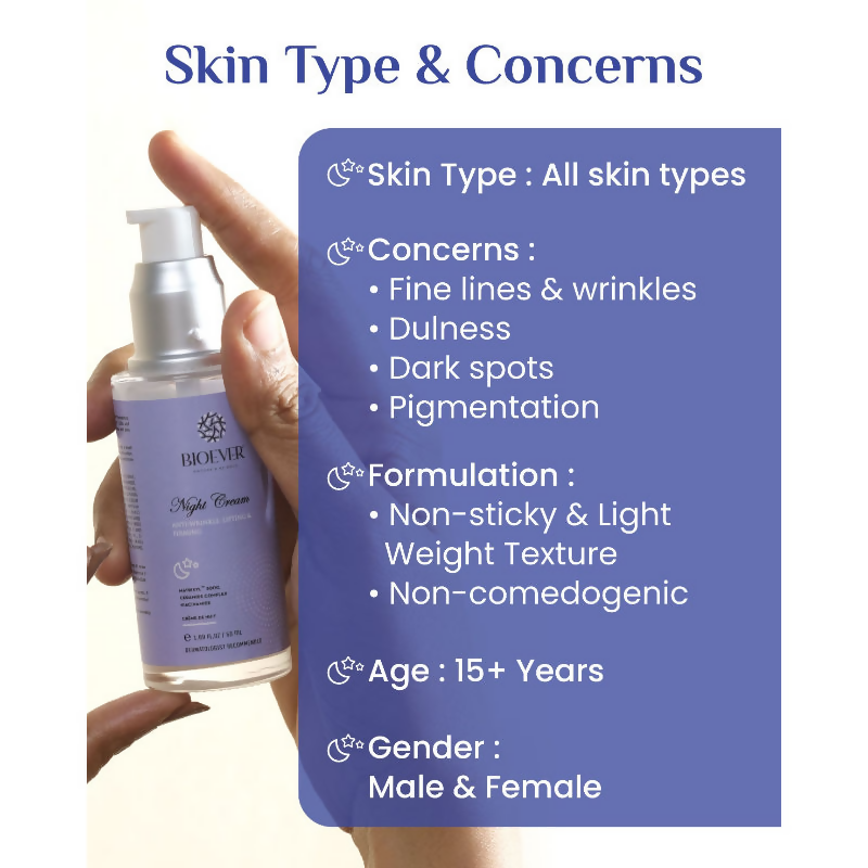 Bioever Anti-Wrinkle, Lifting & Firming Night Cream | Grocsy