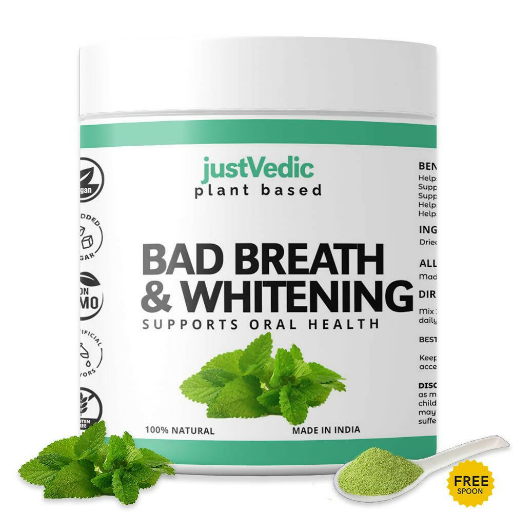 Just Vedic Bad Breath & Whitening Drink Mix | Grocsy
