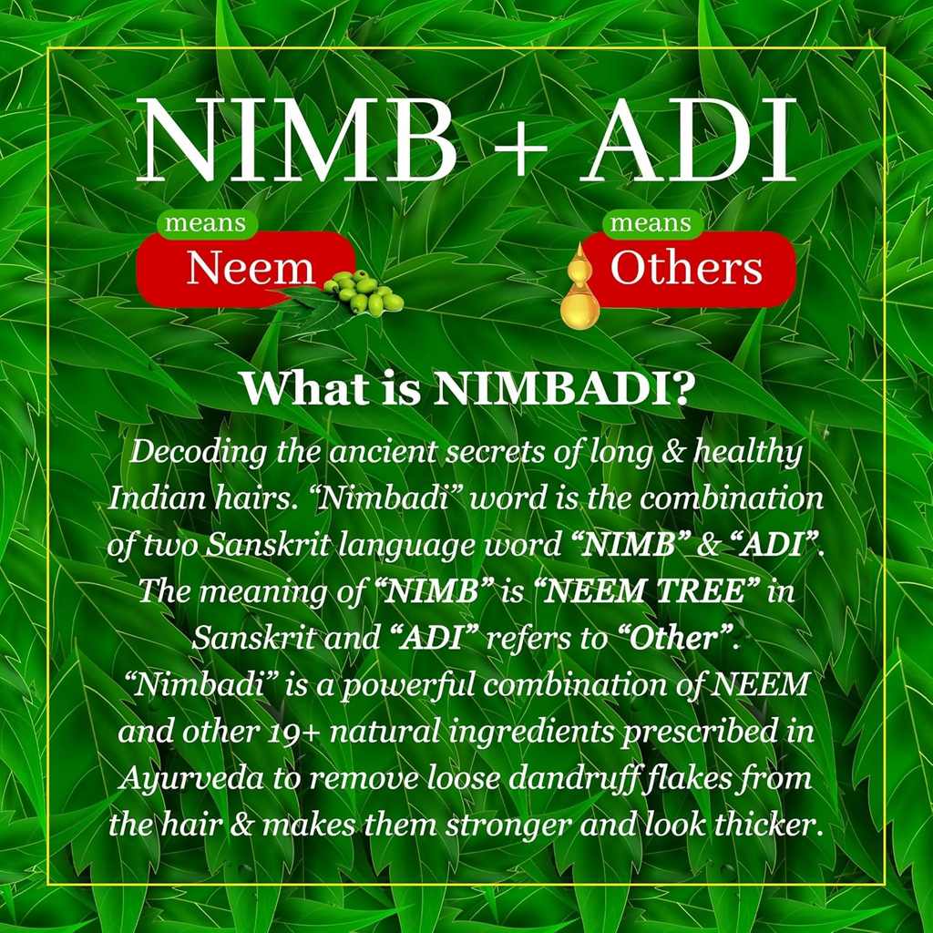 The Indie Earth Nimbadi Hair Oil For Healthy & Dandruff Free Hairs | Grocsy
