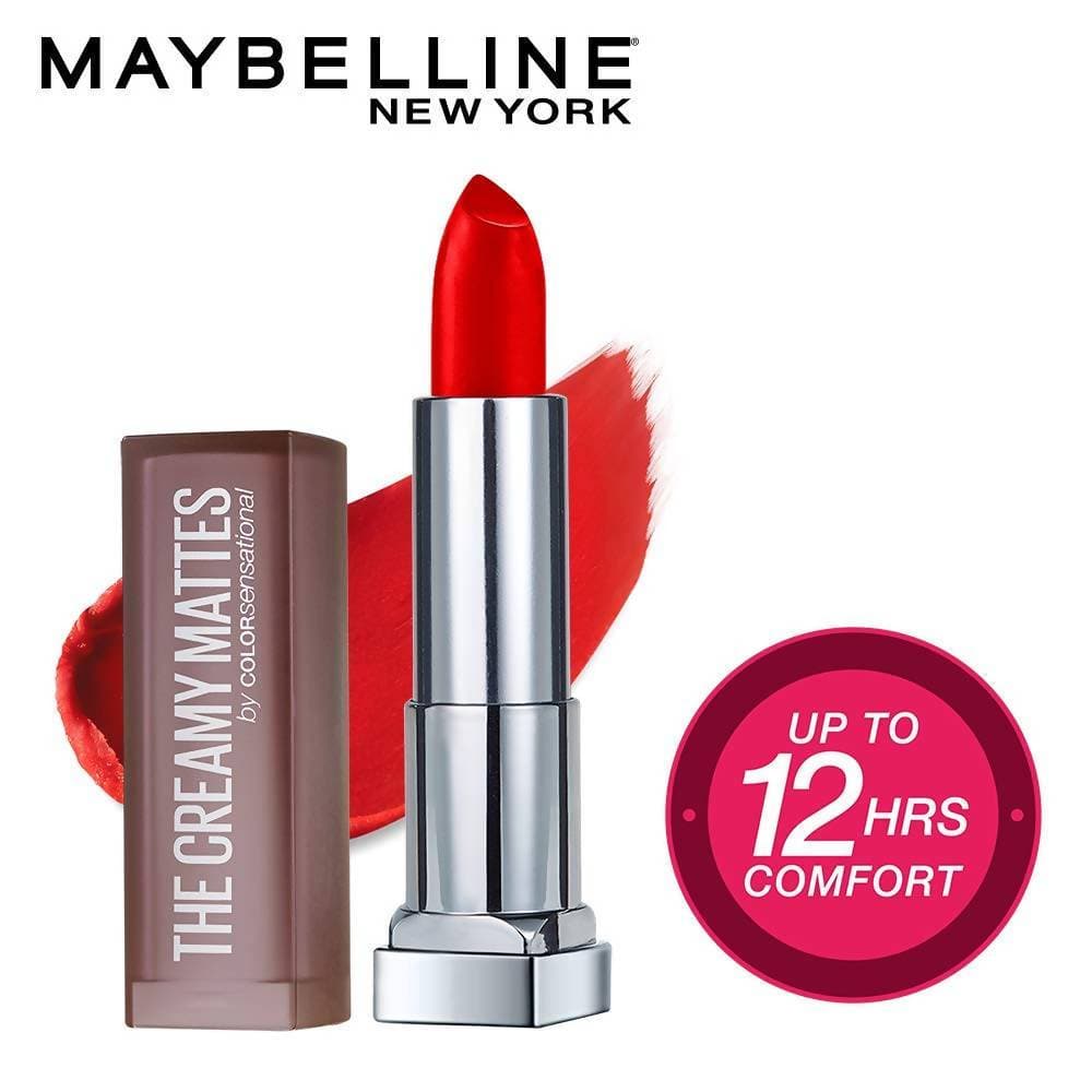 Maybelline New York Color Sensational Creamy Matte Lipstick / 690 Siren in Scarlet | Grocsy