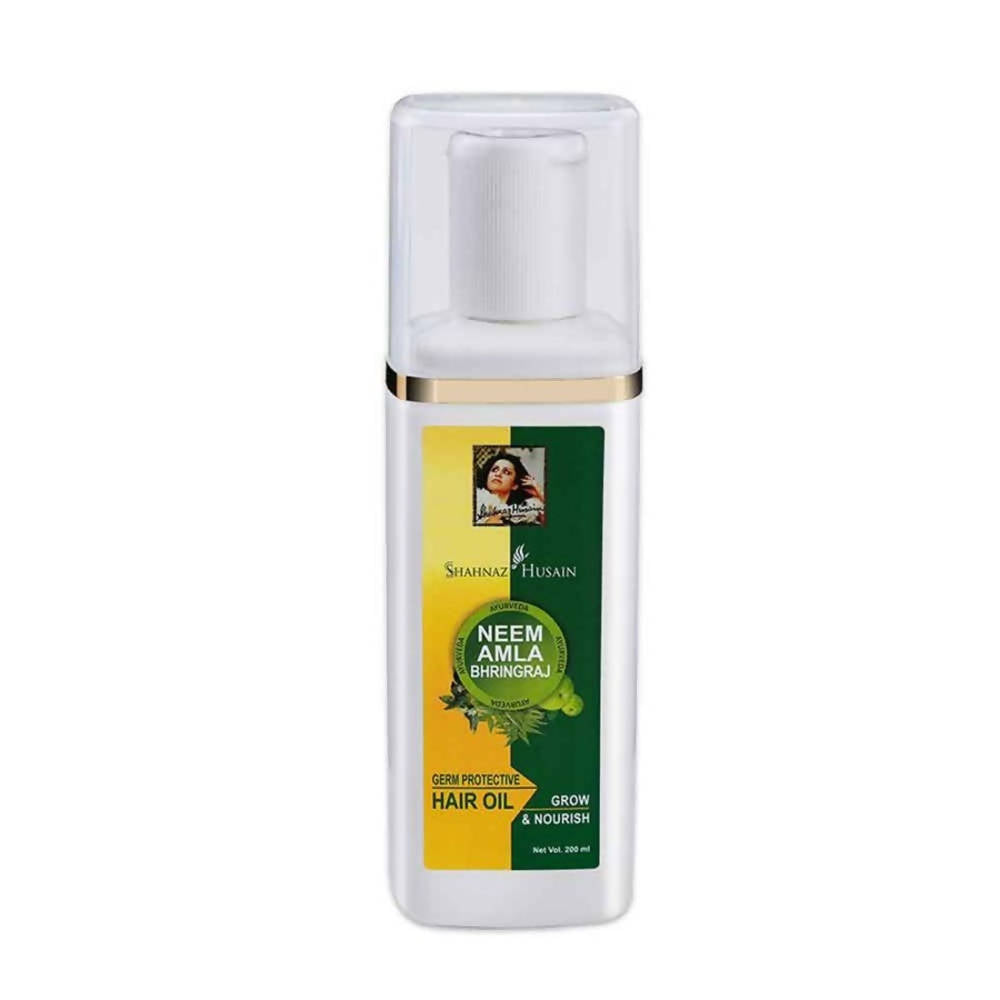 Shahnaz Husain Neem-Amla-Bhringraj Germ Protective Hair Oil | Grocsy