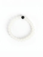 NVR White & Black Crystal Beaded Bracelet for Men & Women | Grocsy