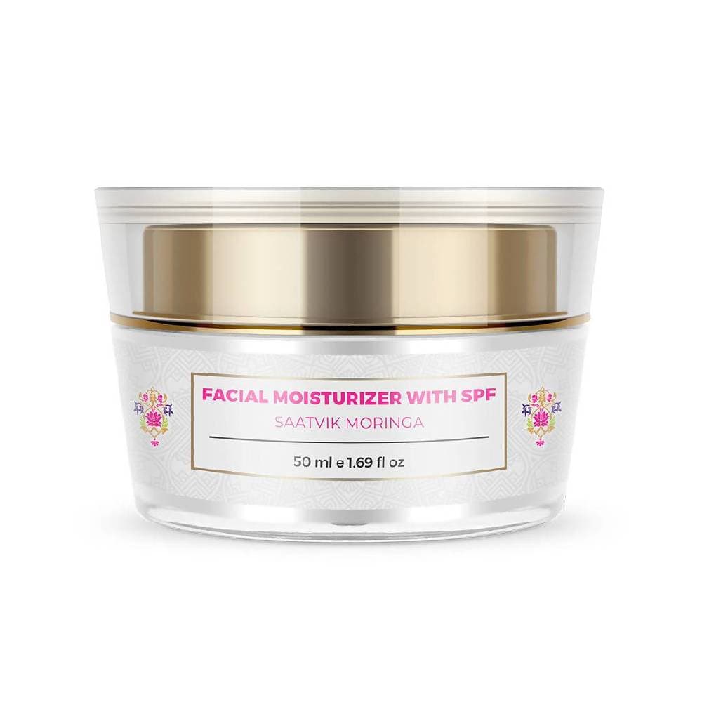 Nourish Mantra Saatvik Moringa Facial Moisturizer with SPF | Grocsy