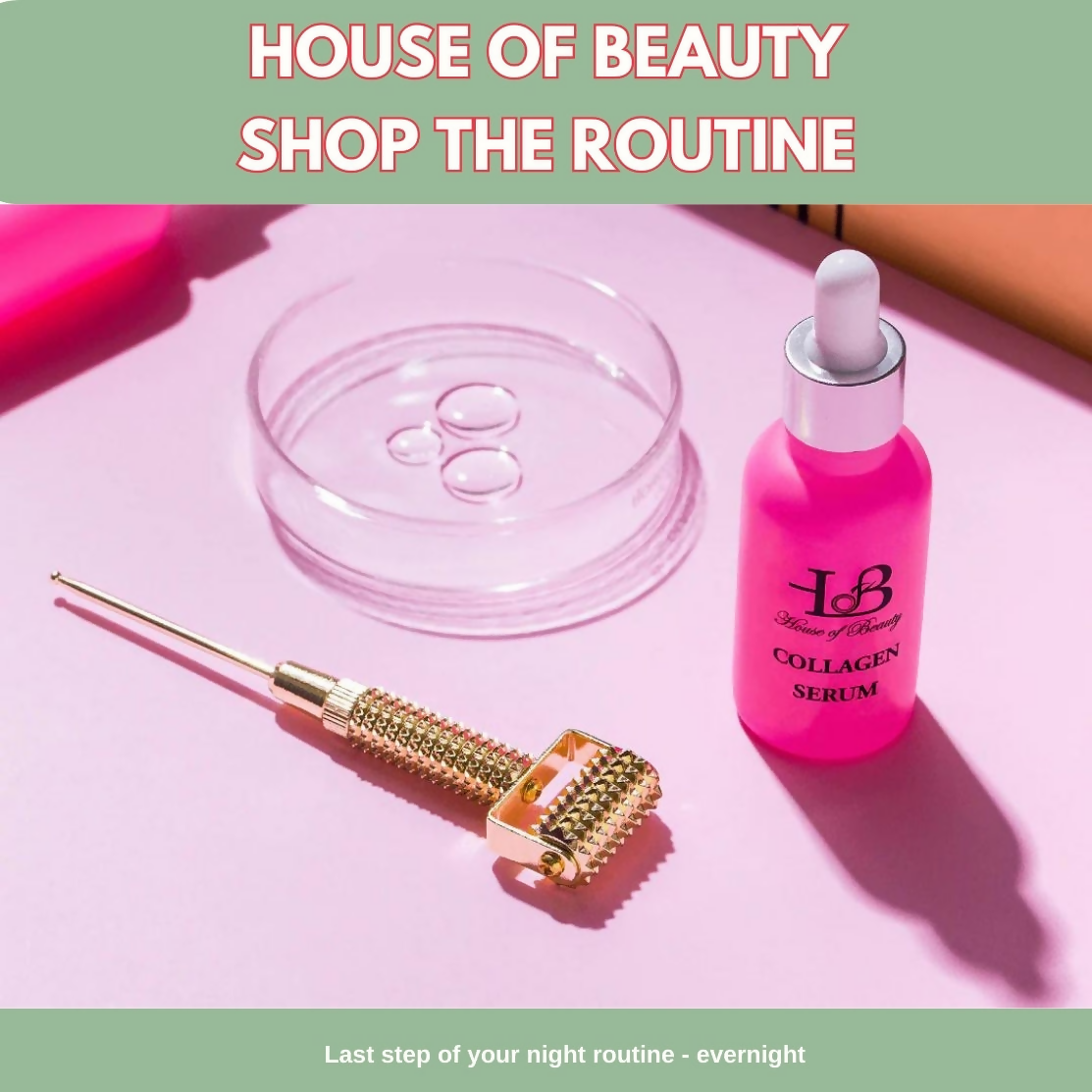 House of Beauty Gold Collagen Roller | Grocsy
